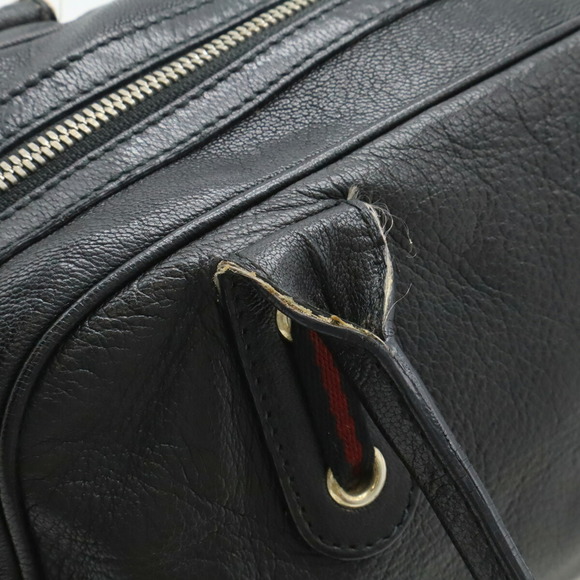 GUCCI Princess Ribbon Shoulder Bag in Black Leather (161720) - Picture 9 of 9